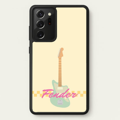 Blue Guitar Fender  - Sam Fender Phone Case for Galaxy Note 20 Ultra