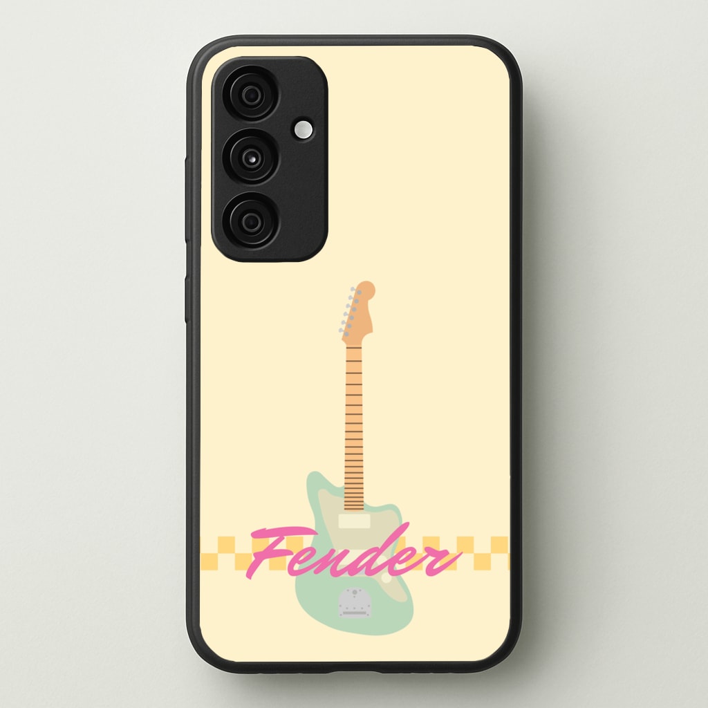 Blue Guitar Fender  - Sam Fender Phone Case for Galaxy A55