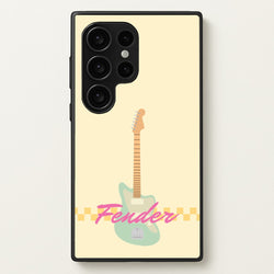Blue Guitar Fender  - Sam Fender Phone Case for Galaxy S24 Ultra