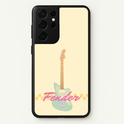 Blue Guitar Fender  - Sam Fender Phone Case for Galaxy S21 Ultra