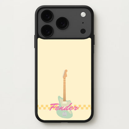 Blue Guitar Fender Phone Case for iPhone 17 Pro