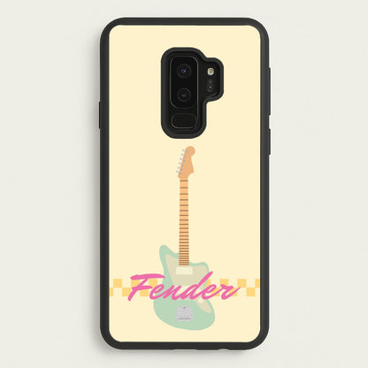 Blue Guitar Fender  - Sam Fender Phone Case for Galaxy S9 Plus