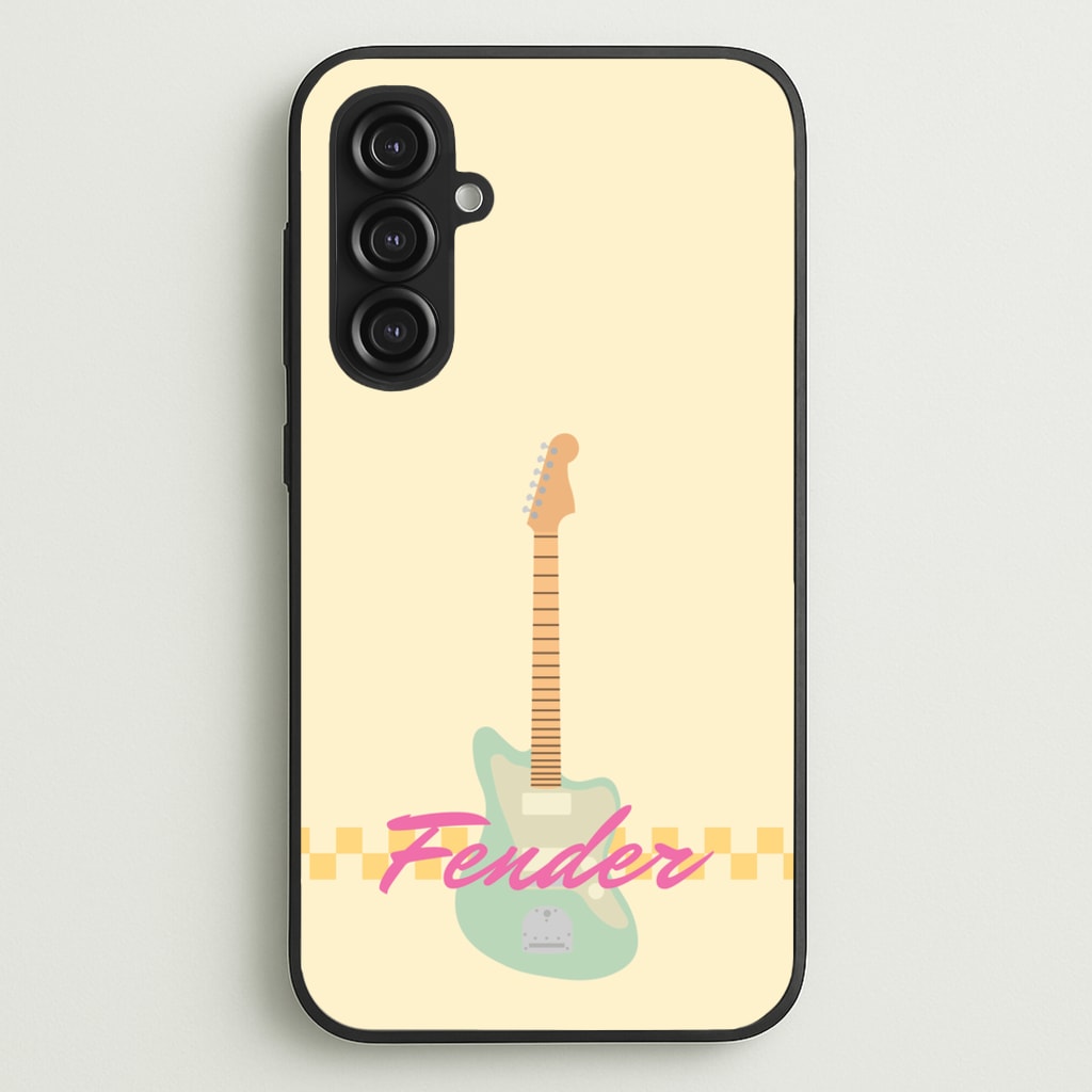 Blue Guitar Fender  - Sam Fender Phone Case for Galaxy S23FE