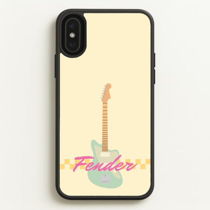 Blue Guitar Fender  - Sam Fender Phone Case for iPhone XS Max