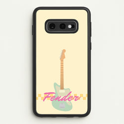 Blue Guitar Fender  - Sam Fender Phone Case for Galaxy S10e