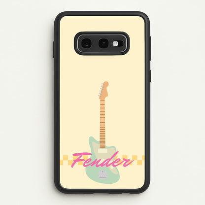 Blue Guitar Fender  - Sam Fender Phone Case for Galaxy S10e