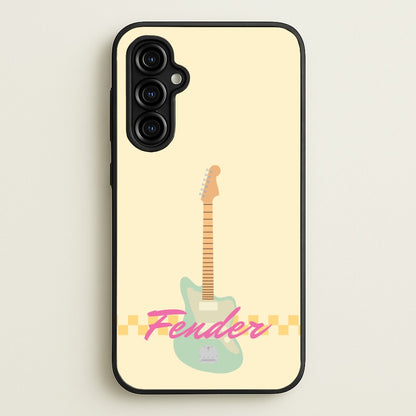 Blue Guitar Fender  - Sam Fender Phone Case for Galaxy A54