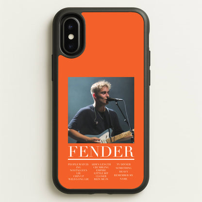 Fender Orange Song List  - Sam Fender Phone Case for iPhone X / XS