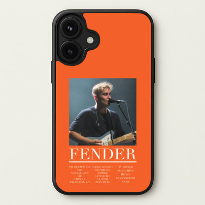 Fender Orange Song List Phone Case for iPhone 17