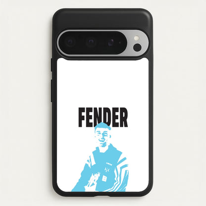 Fender Silhouette Blue  - Sam Fender Phone Case for Google Pixel 9 Pro XL