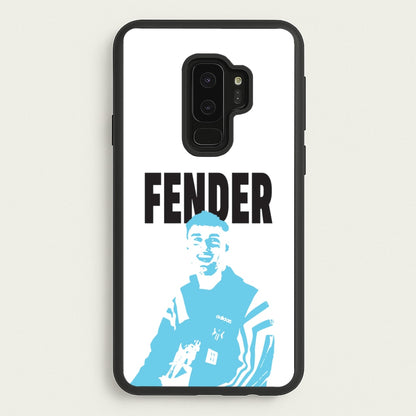 Fender Silhouette Blue  - Sam Fender Phone Case for Galaxy S9 Plus