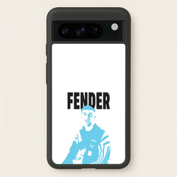 Fender Silhouette Blue  - Sam Fender Phone Case for Google Pixel 8 Pro