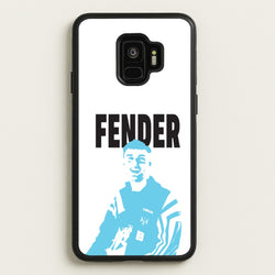 Fender Silhouette Blue  - Sam Fender Phone Case for Galaxy S9