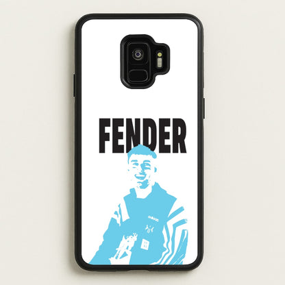 Fender Silhouette Blue  - Sam Fender Phone Case for Galaxy S9