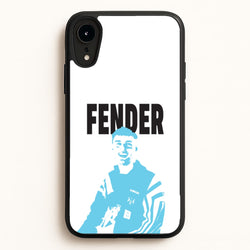 Fender Silhouette Blue  - Sam Fender Phone Case for iPhone XR