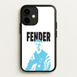 Fender Silhouette Blue  - Sam Fender Phone Case for iPhone 12 / 12 Pro
