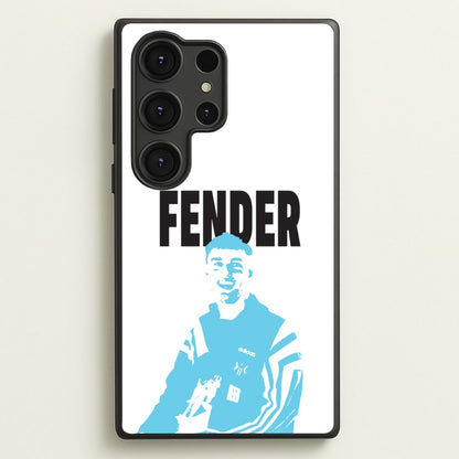 Fender Silhouette Blue  - Sam Fender Phone Case for Galaxy S25 Ultra