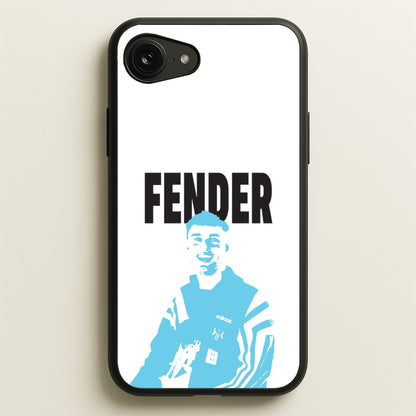 Fender Silhouette Blue  - Sam Fender Phone Case for iPhone 16e