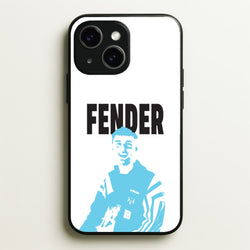 Fender Silhouette Blue  - Sam Fender Phone Case for iPhone 15 Plus