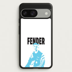 Fender Silhouette Blue  - Sam Fender Phone Case for Google Pixel 9 / 9 Pro
