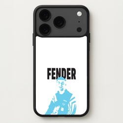 Fender Silhouette Blue Phone Case for iPhone 17 Pro Max