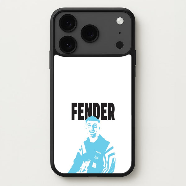 Fender Silhouette Blue Phone Case for iPhone 17 Pro Max