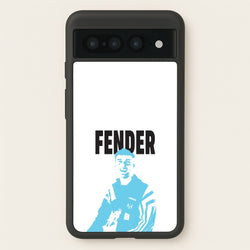 Fender Silhouette Blue  - Sam Fender Phone Case for Google Pixel 7 Pro