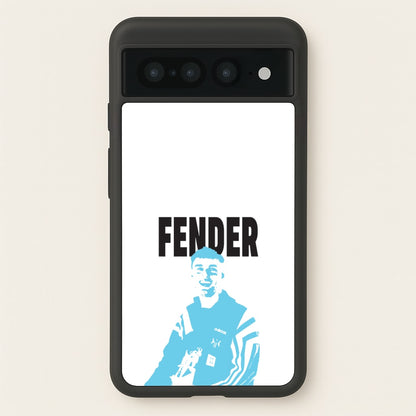 Fender Silhouette Blue  - Sam Fender Phone Case for Google Pixel 7 Pro