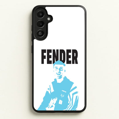 Fender Silhouette Blue  - Sam Fender Phone Case for Galaxy A36