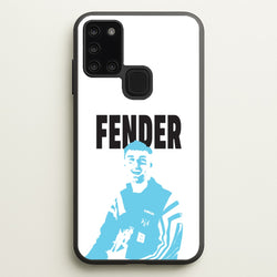 Fender Silhouette Blue  - Sam Fender Phone Case for Galaxy A21s