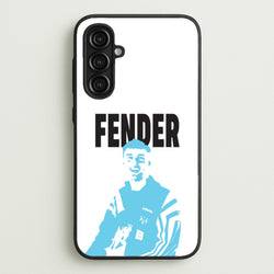 Fender Silhouette Blue  - Sam Fender Phone Case for Galaxy A16