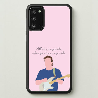 All Is On My Side Pink  - Sam Fender Phone Case for Galaxy Note 20