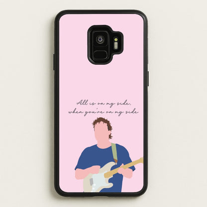 All Is On My Side Pink  - Sam Fender Phone Case for Galaxy S9