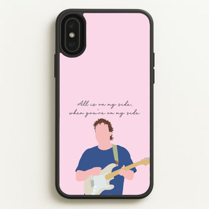 All Is On My Side Pink  - Sam Fender Phone Case for iPhone XS Max