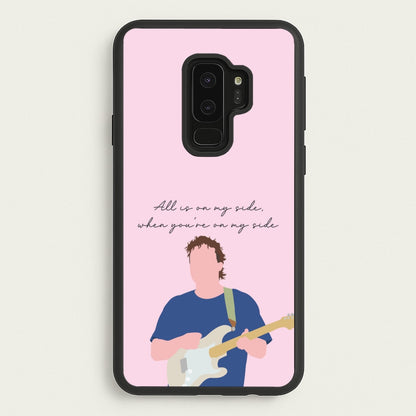 All Is On My Side Pink  - Sam Fender Phone Case for Galaxy S9 Plus