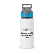 I Would Hit Him In A Heartbeat Now Active Water Bottle 2