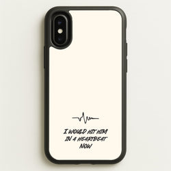 I Would Hit Him In A Heartbeat Now  - Sam Fender Phone Case for iPhone X / XS