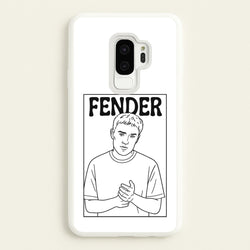 Fender Outline  - Sam Fender Phone Case for Galaxy S9 Plus