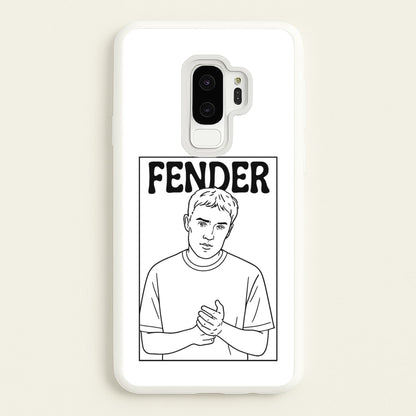 Fender Outline  - Sam Fender Phone Case for Galaxy S9 Plus