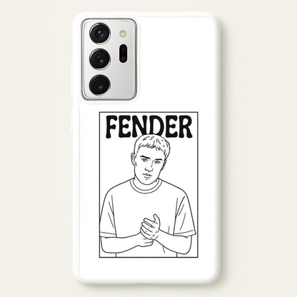 Fender Outline  - Sam Fender Phone Case for Galaxy Note 20 Ultra