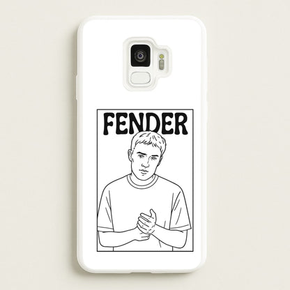 Fender Outline  - Sam Fender Phone Case for Galaxy S9
