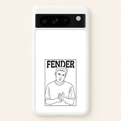 Fender Outline  - Sam Fender Phone Case for Google Pixel 8 Pro