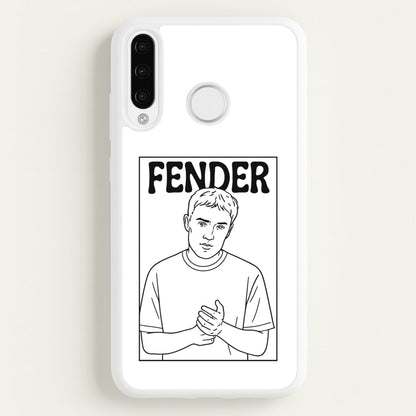 Fender Outline  - Sam Fender Phone Case for Huawei P30 Pro