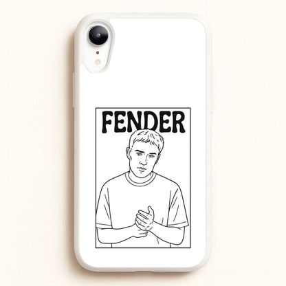 Fender Outline  - Sam Fender Phone Case for iPhone XR