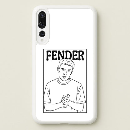 Fender Outline  - Sam Fender Phone Case for Huawei P20 Pro