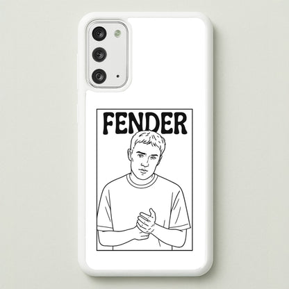 Fender Outline  - Sam Fender Phone Case for Galaxy Note 20