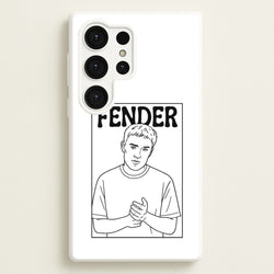 Fender Outline  - Sam Fender Phone Case for Galaxy S25 Ultra