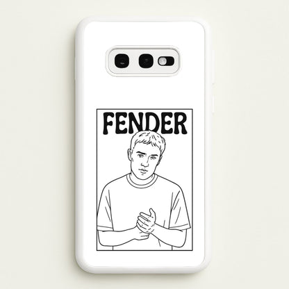 Fender Outline  - Sam Fender Phone Case for Galaxy S10e