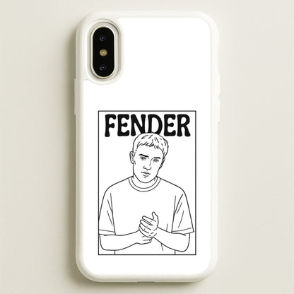 Fender Outline  - Sam Fender Phone Case for iPhone X / XS