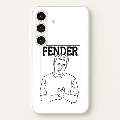 Fender Outline  - Sam Fender Phone Case for Galaxy S25